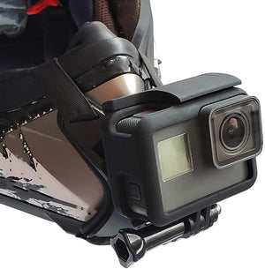 Motorcycle Helmet Chin Strap Mount for GoPro Hero 12, 11, 10, 9, 8, 7, 6, 5, 4, Hero (2018), DJI Osmo Action, AKASO, SJCAM, Xiaomi Yi Action Cameras