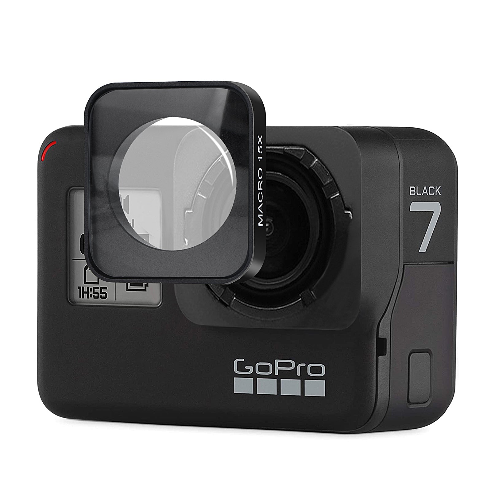 15X Macro Lens for GoPro Hero 7 Black/Hero 6 Black/Hero 5 Black/Hero (2018) - Close-Up Zoom Lens Filter