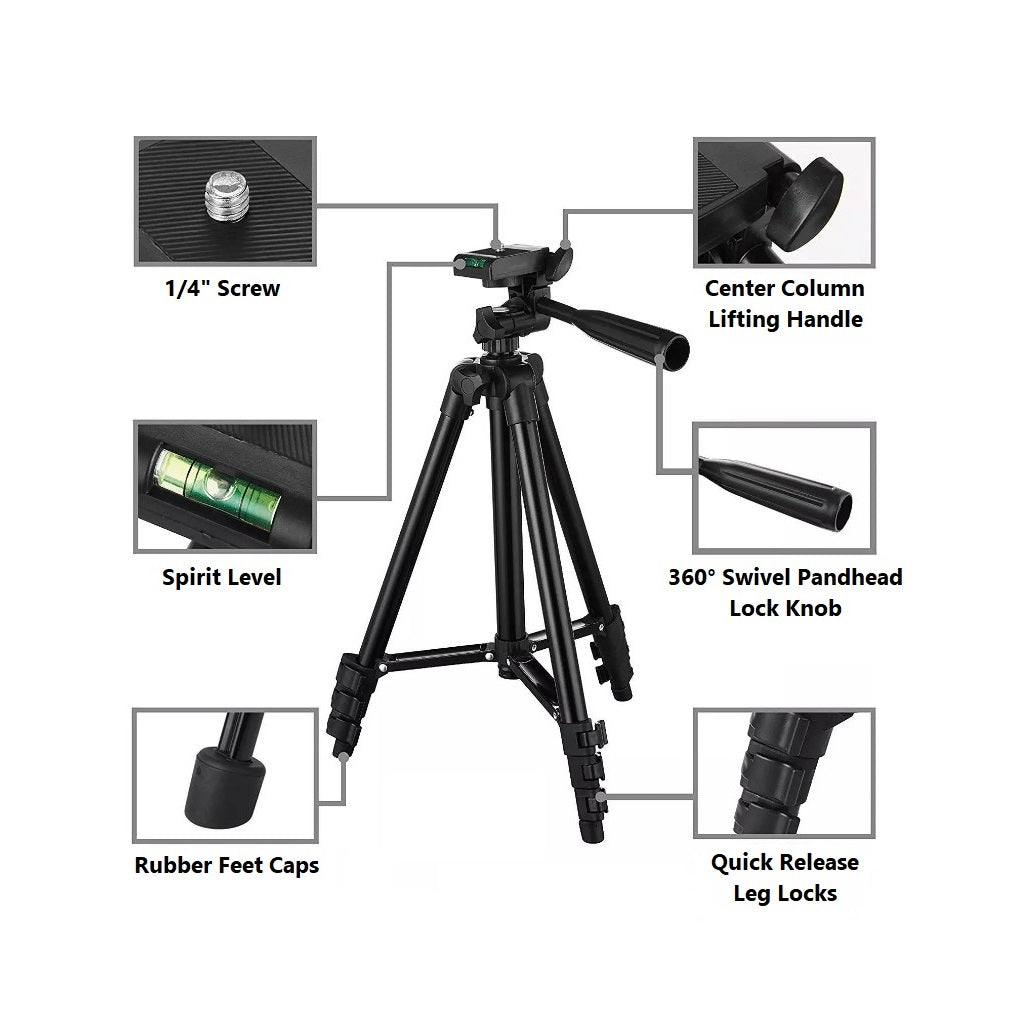 1.02M Lightweight Professional Tripod for GoPro