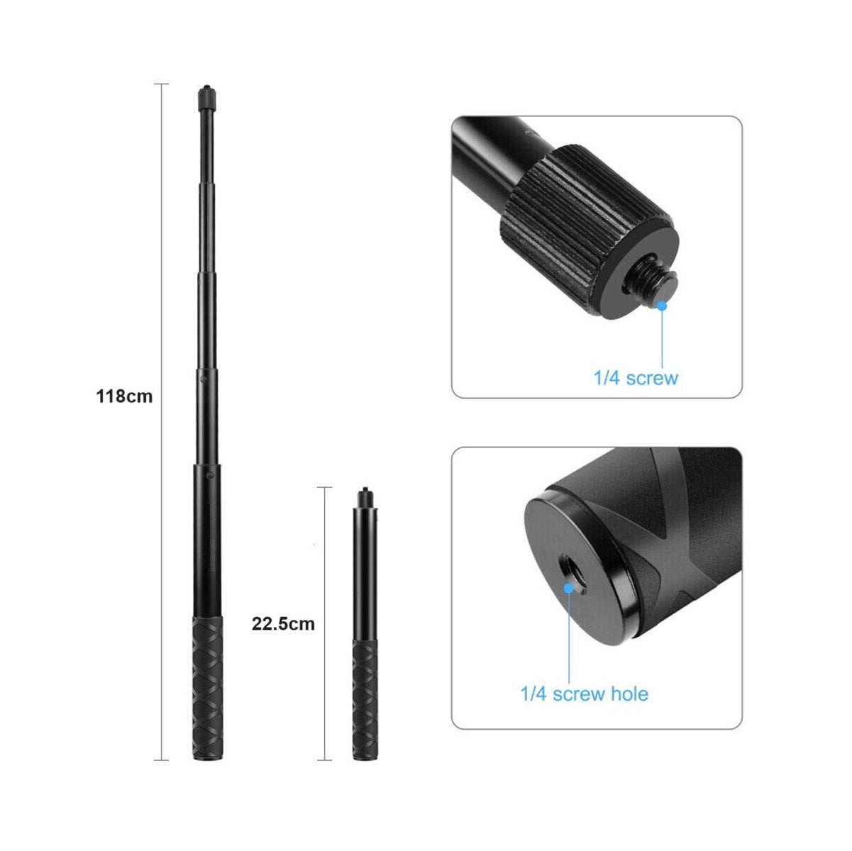 Waistband Back Strap & Selfie Stick for Insta360