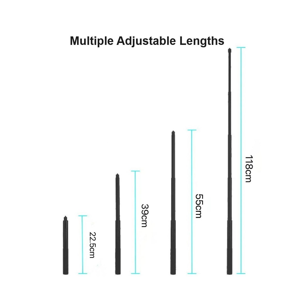 1.18 Meter Invisible Selfie Stick for GoPro