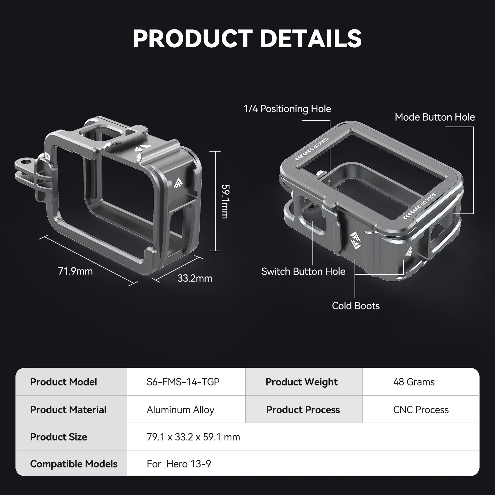 full cage protection for gopro Hero 13-9