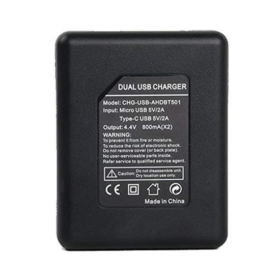 Dual Charger for GoPro Hero 5/6/7 Black & Hero (2018)