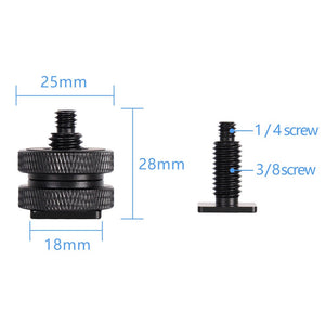 1/4& 3/8Cold Shoe Adapter for GoPro