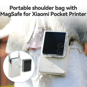 Portable shoulder bag with MagSafe for Xiaomi Pocket Printer