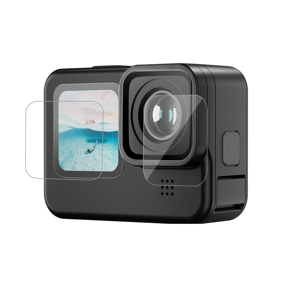 Tempered Glass Screen & Lens Protective Film Cover for GoPro 12/11/10/9