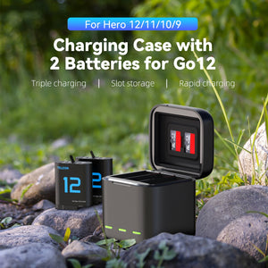 Charging Case with2 Batteries  for Hero 12/11/10/9