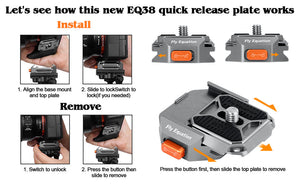 Camera Quick Release Plate System