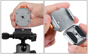 Camera Tripod Quick Release Plate - Quick Release System QR Plate