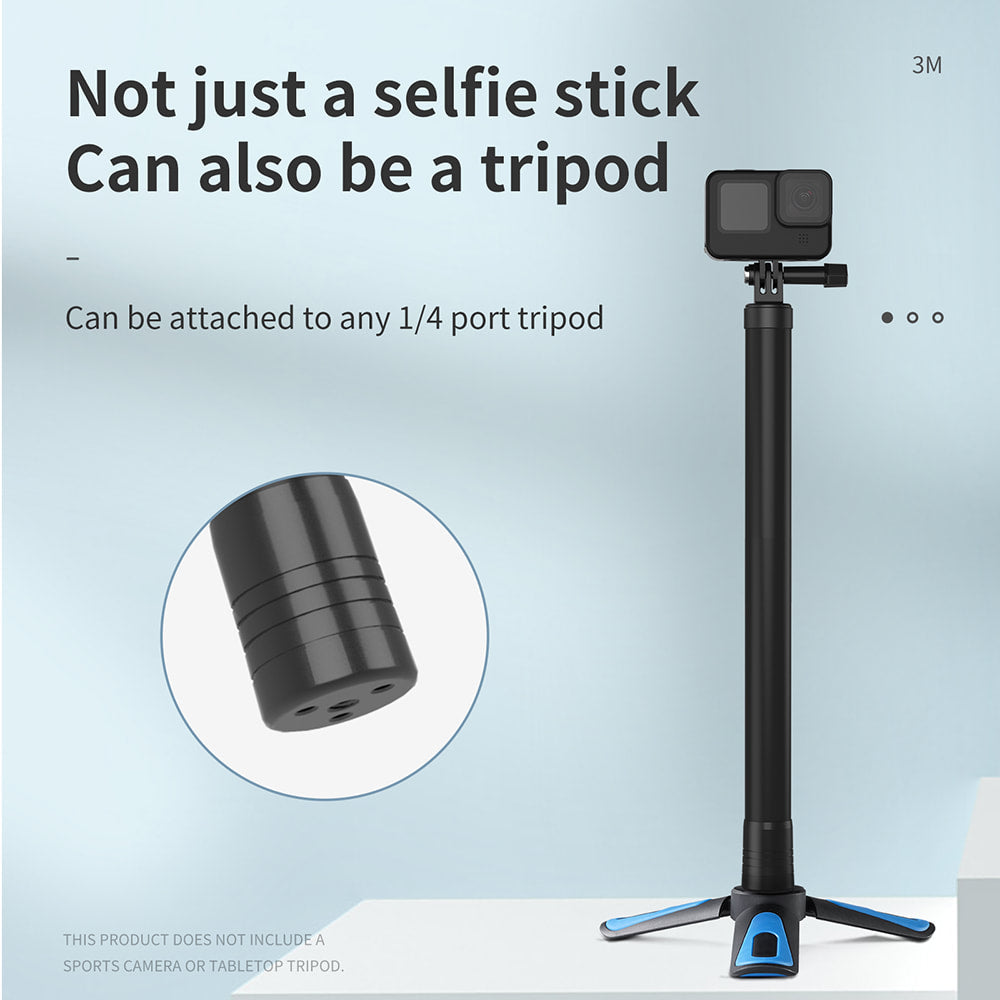 3 Meter Carbon Fibre Selfie Stick for Insta360