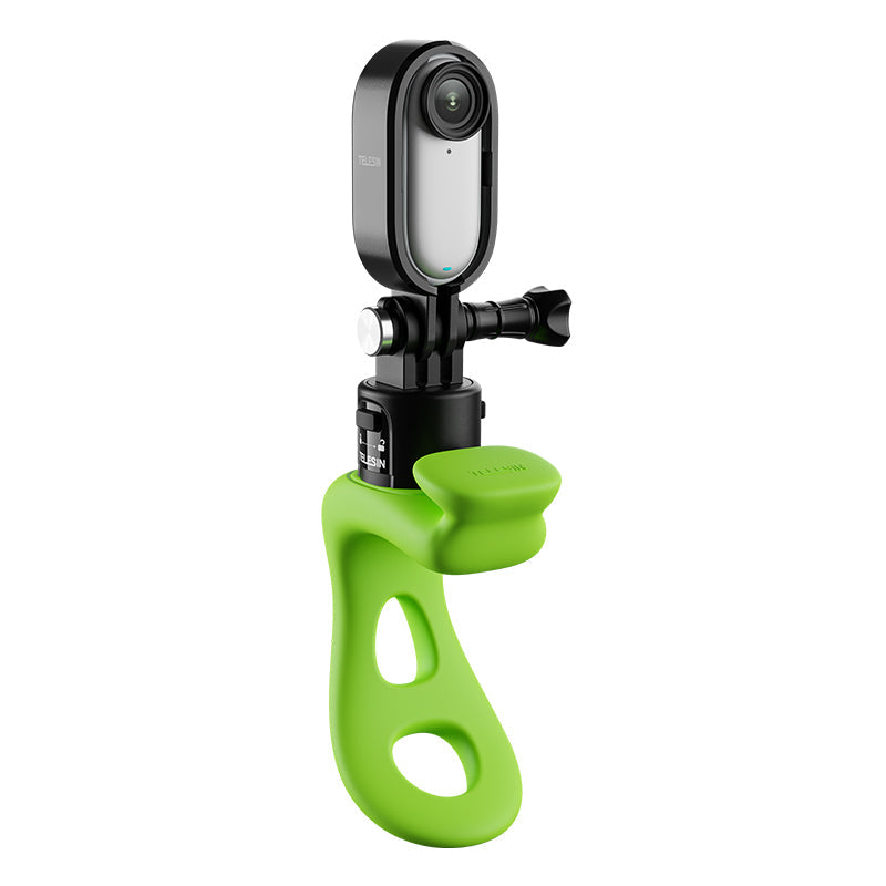 Quick release silicone elastic strap mount for Insta360 Go Pro DJI action camera