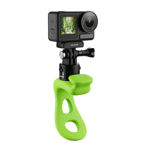 Quick release silicone elastic strap mount for Insta360 Go Pro DJI action camera