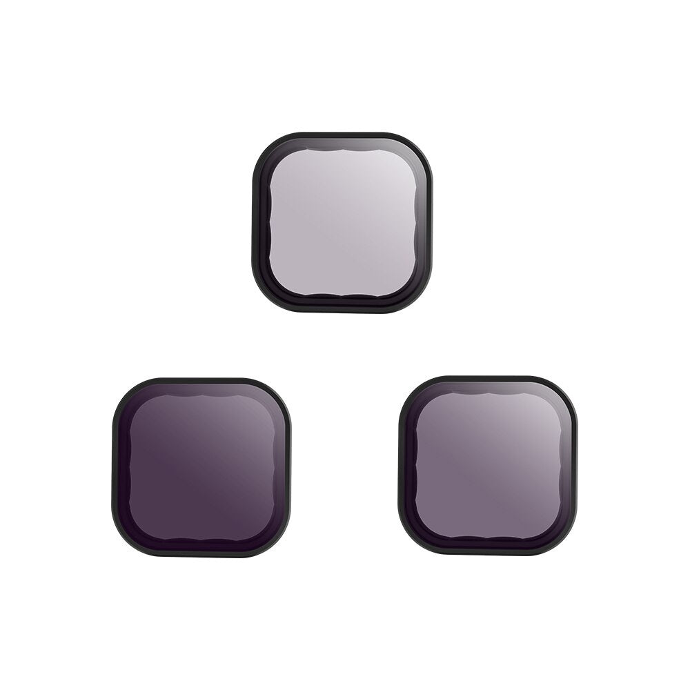Filters Set For Gopro Hero 9 Black Neutral Density ND8/16/32 Lens Filter Kit For Gopro Hero 9/10/11/12 Action Camera