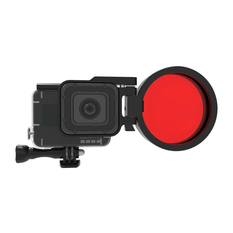 24X Macro Close-up Lens with 58mm Diving Red Filters for GoPro Hero 13/12/11/10/9/8/7/6/5/Hero 2018 Original Waterproof Housing Case