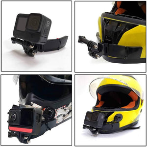 Motorcycle Helmet Chin Mount Kit for GoPro Hero 12, 11, 10, 9, 8, 7, 6, 5, 4, Hero (2018), DJI Osmo Action, AKASO, SJCAM, Xiaomi Yi Action Cameras