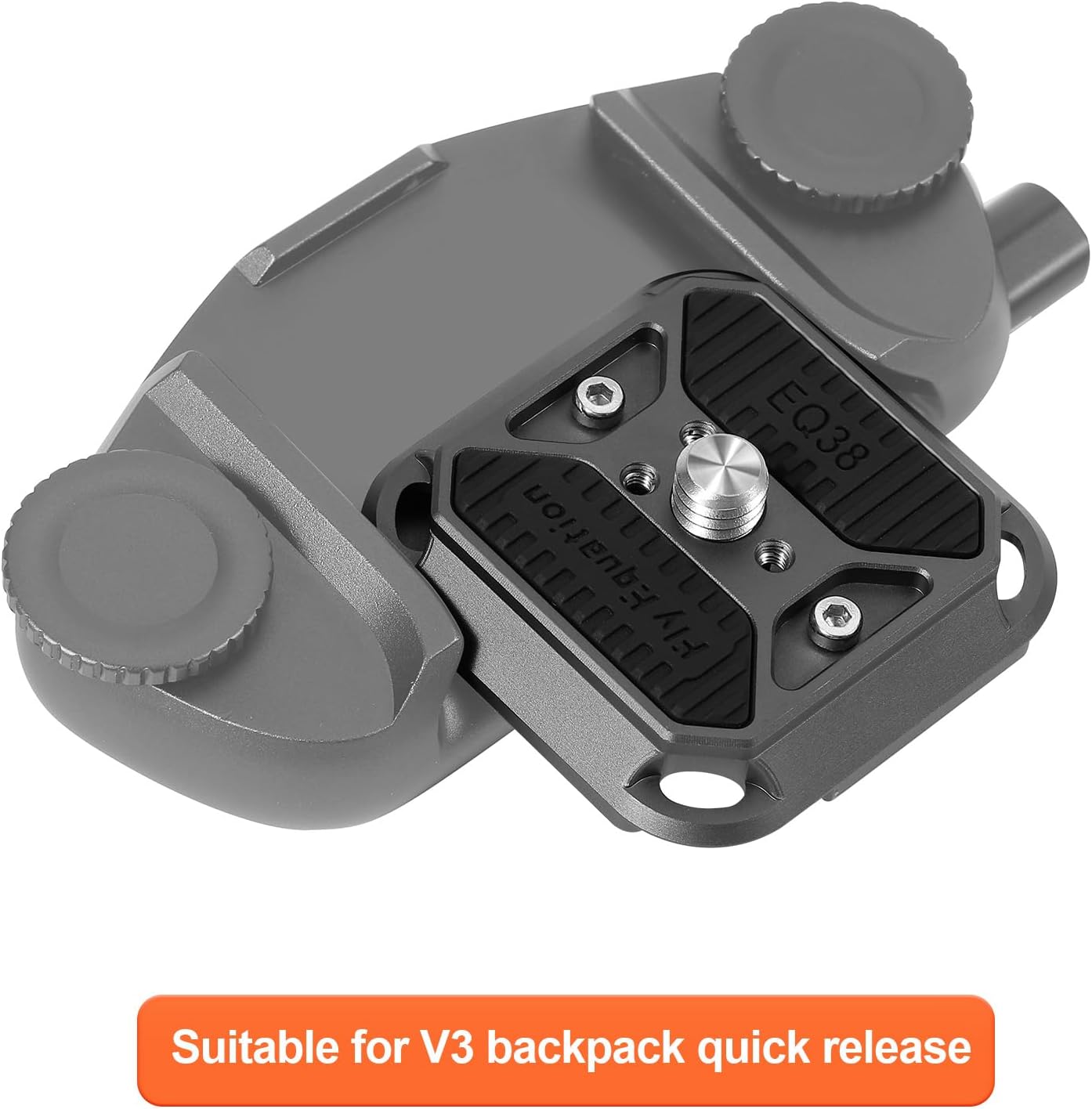 V3 Quick Release Plate, Quick Switch Auto Lock Square QR Mount Plate with Arca Type Clamp Base, Compatible with Peak Design Capture V3 Camera Clip