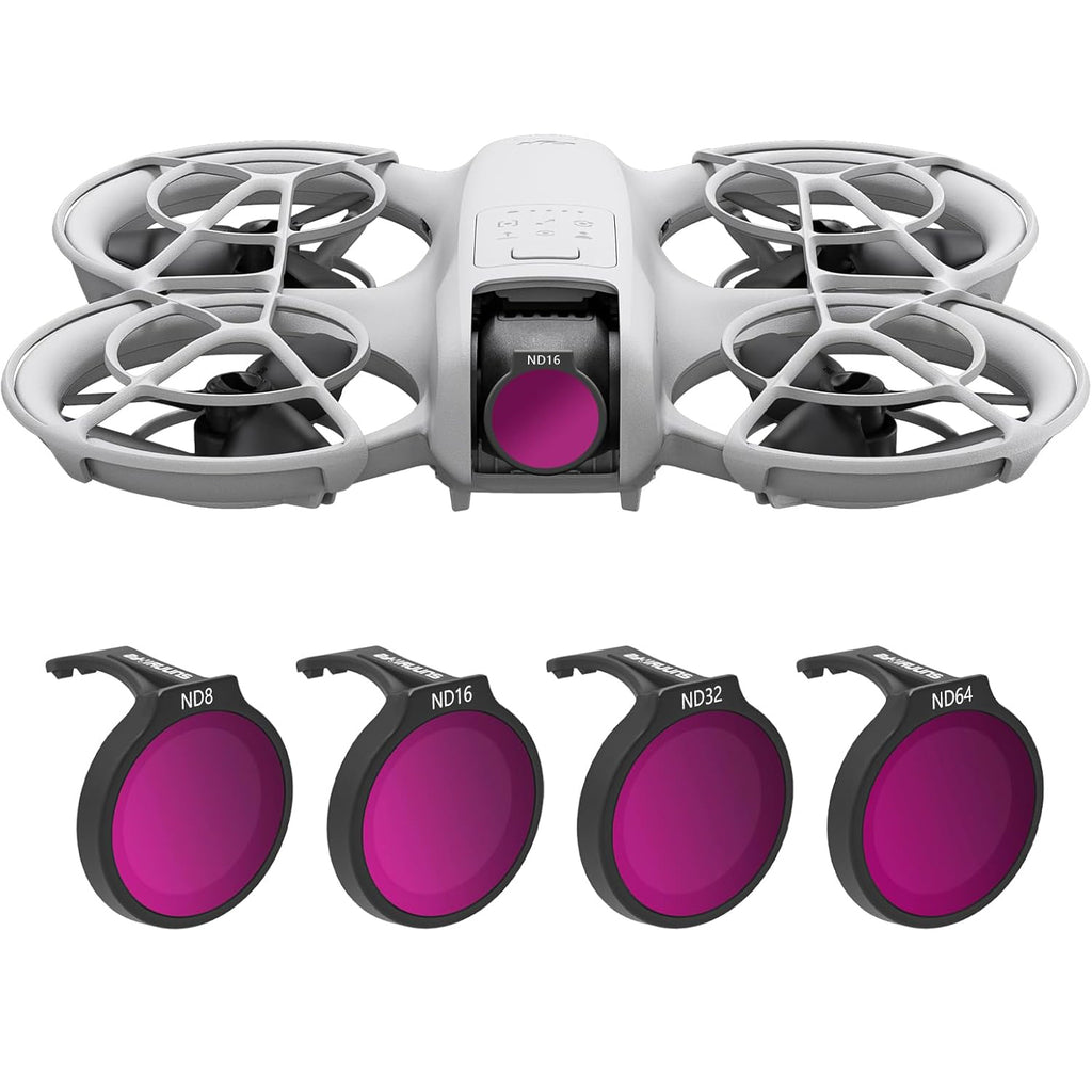 ND Filter Set for DJI NEO, Multi-Coated ND Filter Set for DJI NEO Drone Accessories - (ND8, ND16, ND32, ND64)