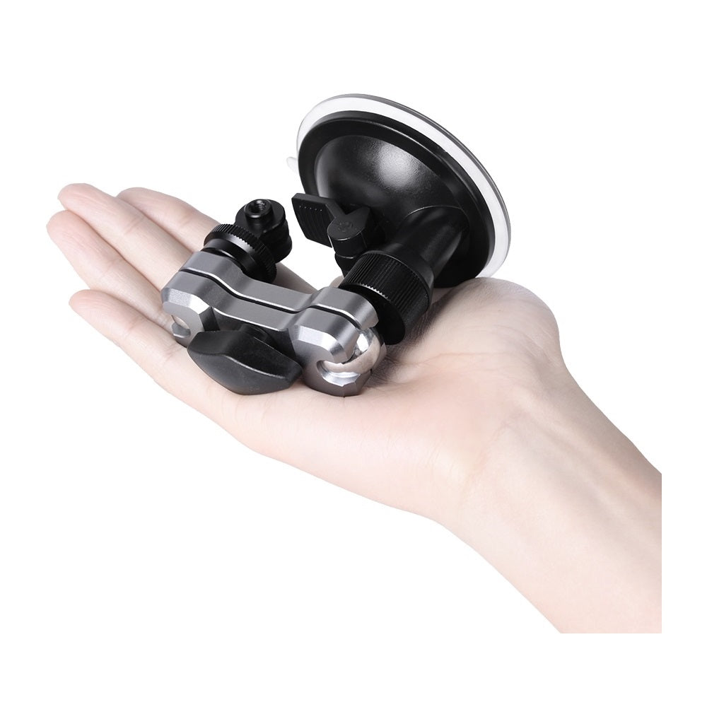 Aluminum Dual 3 Way Suction Cup Mount for GoPro