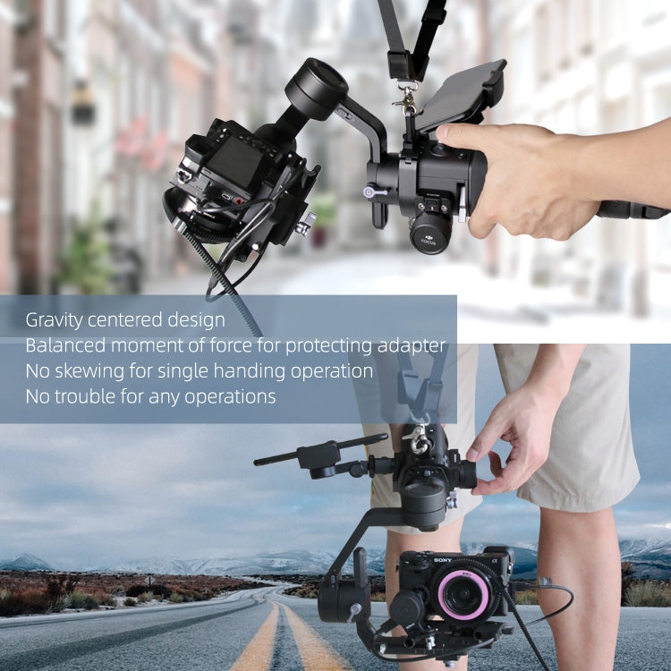 Sunnylife RO-Q9228 Handheld Gimbal Special Lanyard Shoulder Strap + Fixed Ring Hang Buckle for DJI RONIN-SC, For DJI RONIN-SC