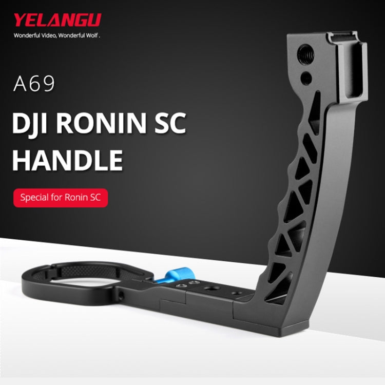 YELANGU A69 Lifting Handle Pot Handheld Stabilizer Extension Mount for DJI Ronin SC, A69 for DJI Ronin SC