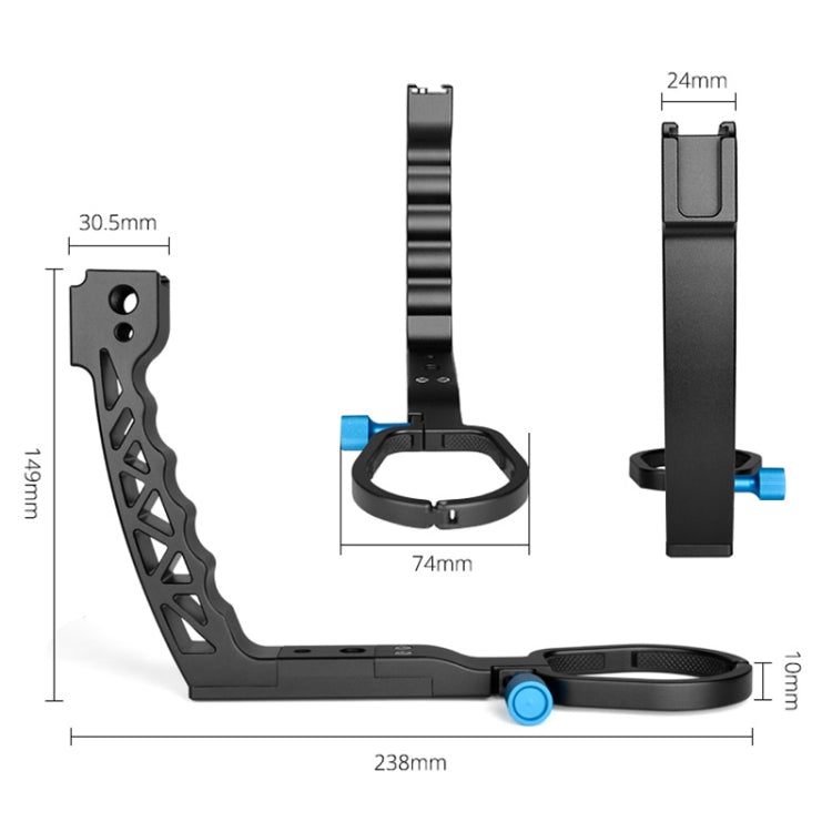 YELANGU A69 Lifting Handle Pot Handheld Stabilizer Extension Mount for DJI Ronin SC, A69 for DJI Ronin SC