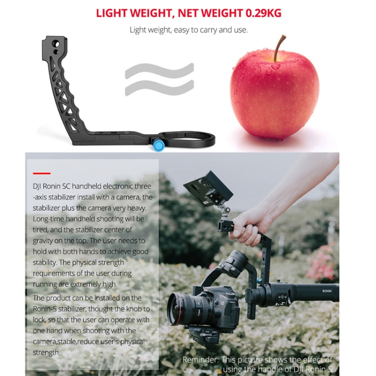 YELANGU A69 Lifting Handle Pot Handheld Stabilizer Extension Mount for DJI Ronin SC, A69 for DJI Ronin SC