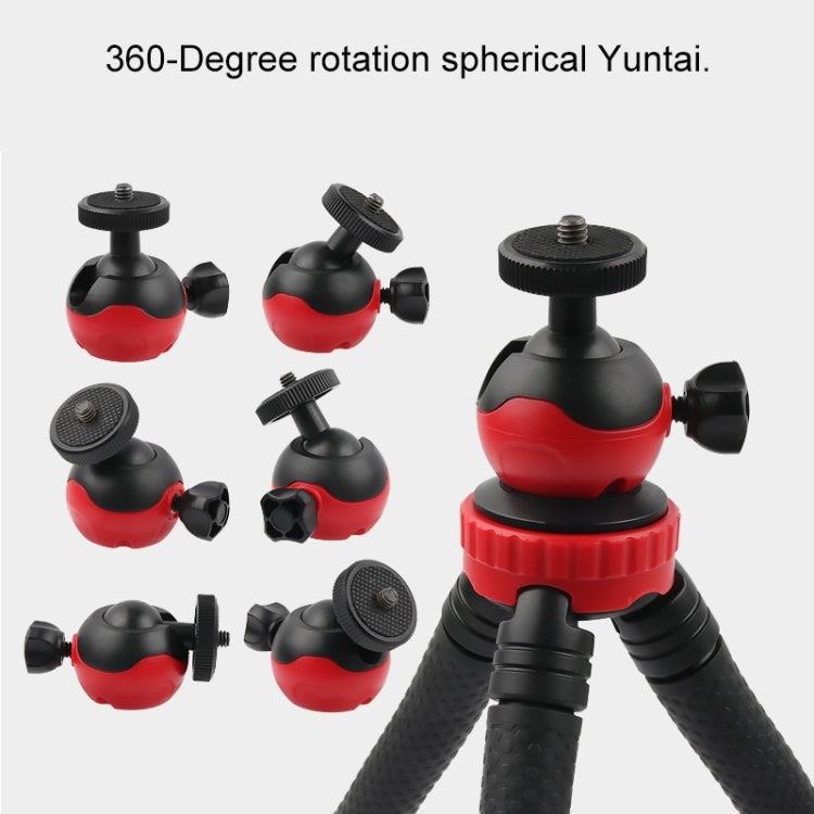 Mini Octopus Flexible Tripod Holder with Phone Clamp for iPhone, Galaxy, Huawei, GoPro, Insta360, DJI and Other Action Cameras