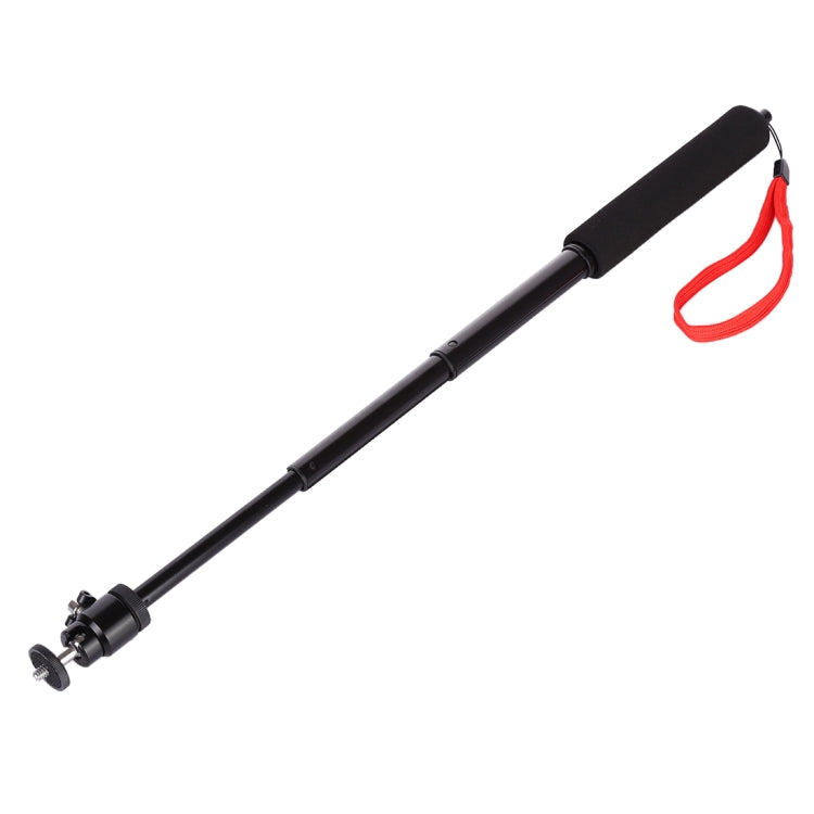 Universal 360 degree Selfie Stick with Red Rope for Gopro, Cellphone, Compact Cameras with 1/4 Threaded Hole, Length: 210mm-525mm, Length: 21-52cm