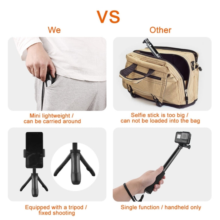 GP446 Multifunctional Mini Fixed Tripod for GoPro, Insta360, DJI and Other Action Cameras
