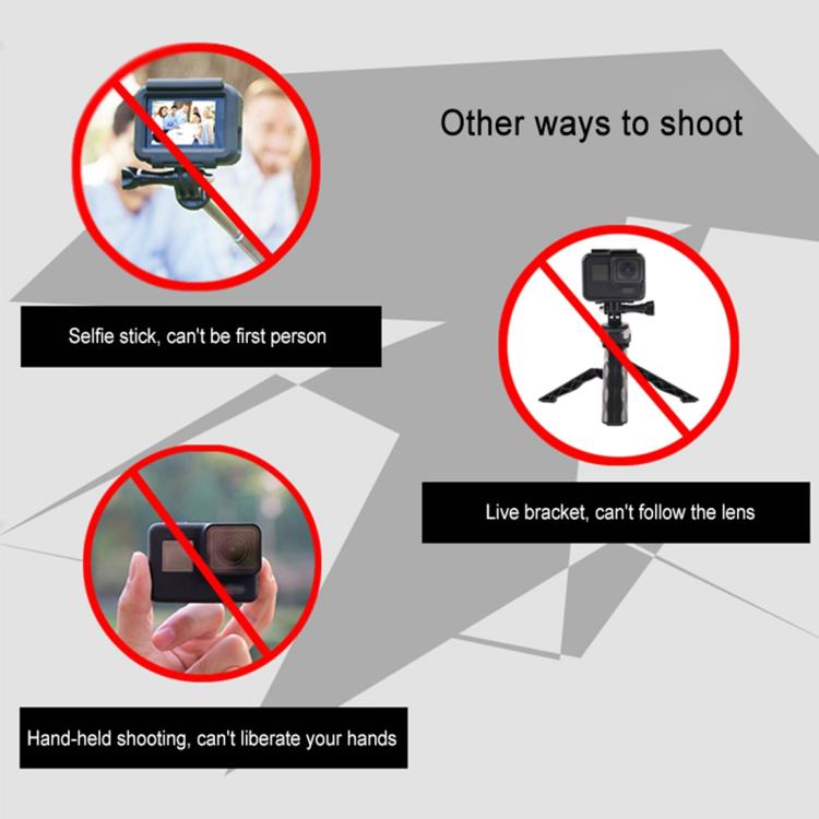 GP458 Camera Neck Fixed Shooting Bracket for GoPro, Insta360, DJI and Other Action Cameras