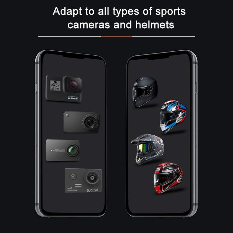 Helmet Belt Mount + Phone Clamp Mount for GoPro, Insta360, DJI and Other Action Cameras