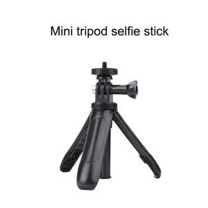 Multi-functional Foldable Tripod Holder Selfie Monopod Stick for GoPro, Insta360, DJI and Other Action Cameras, Length: 12-23cm, Length: 12-23cm (Red), Length: 12-23cm (Blue)