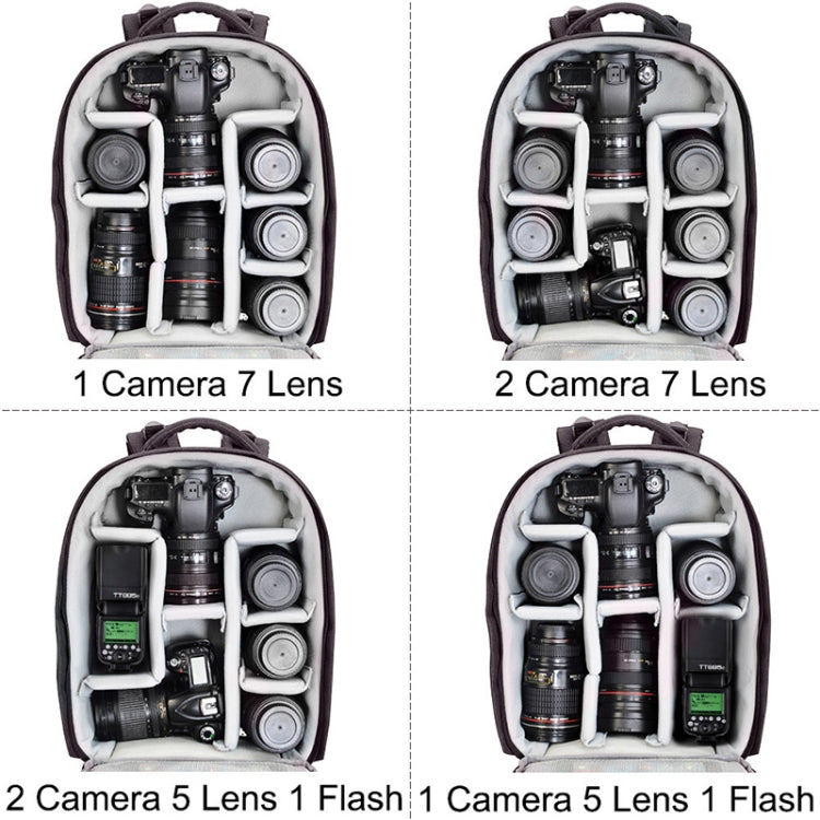 CADeN Multifunctional Shoulder SLR Camera Lens Bag Photography Backpack