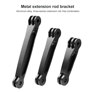 3 in 1 Joint Aluminum Extension Arm Grip Extenter for GoPro, Insta360, DJI and Other Action Cameras, 3 in 1