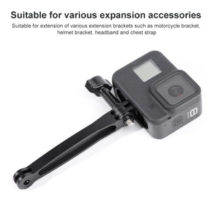 3 in 1 Joint Aluminum Extension Arm Grip Extenter for GoPro, Insta360, DJI and Other Action Cameras, 3 in 1