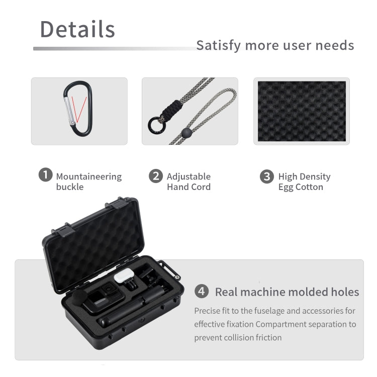 For GoPro HERO STARTRC Waterproof ABS Suitcase Shoulder Storage Box