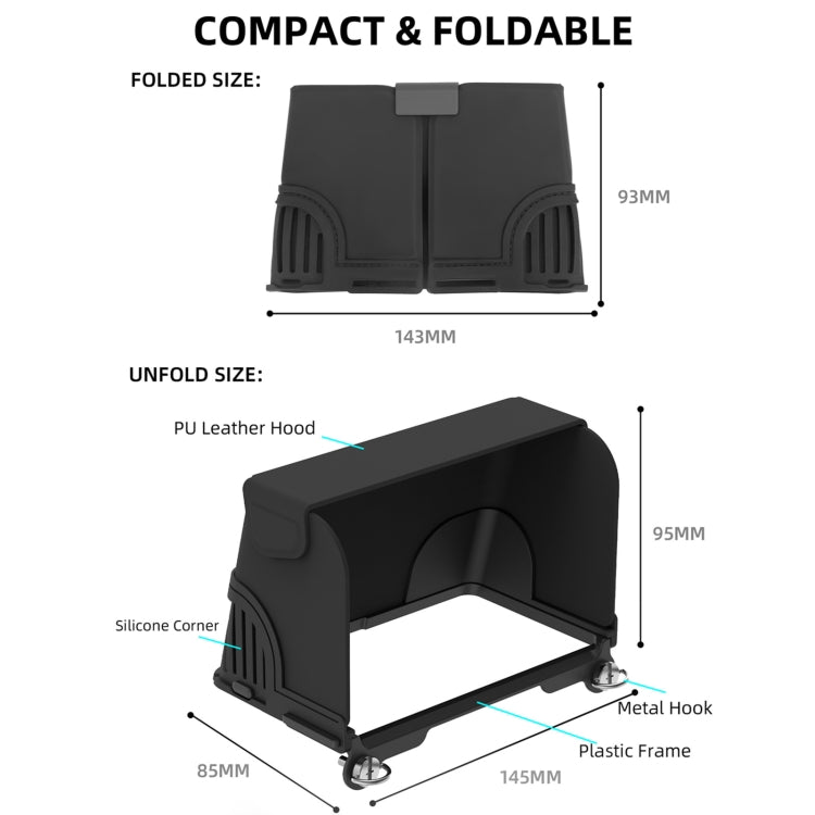 For DJI RC 2 Sunnylife ZG673 Remote Control Sunshade Hood Cover, For DJI RC 2