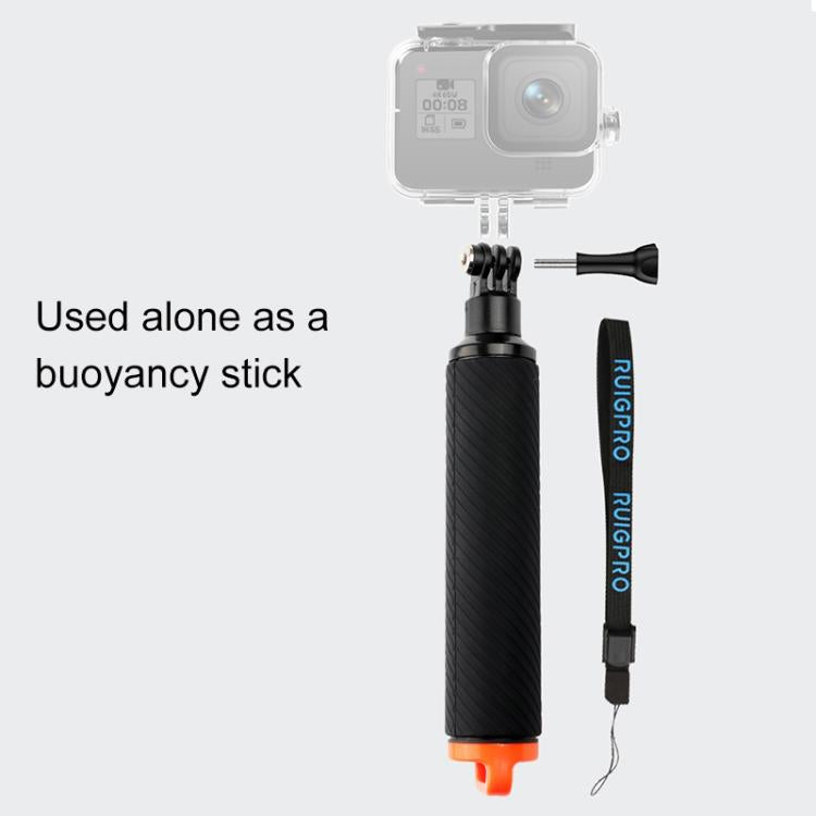 Shutter Trigger + Floating Hand Grip Diving Buoyancy Stick with Adjustable Anti-lost Strap & Screw & Wrench for GoPro HERO8 Black