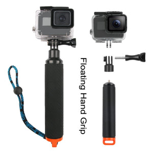 Shutter Trigger + Dome Port Lens Transparent Cover + Floating Hand Grip Diving Buoyancy Stick with Adjustable Anti-lost Strap & Screw & Wrench for GoPro HERO7 /6 /5, Transparent Cover+ Hand Grip