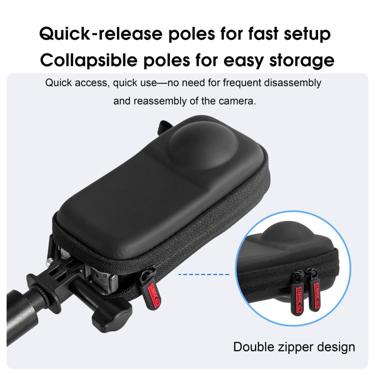 For Insta360 X4 Air STARTRC Camera PU Carry Storage Bag