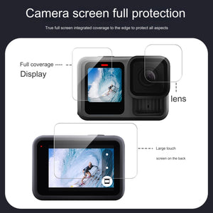 For GoPro HERO13 Black Lens and LCD Display 9H 2.5D Tempered Glass Film