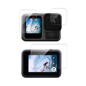 For GoPro HERO13 Black Lens and LCD Display 9H 2.5D Tempered Glass Film