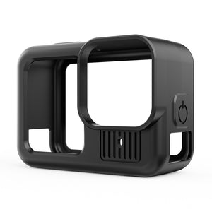 For GoPro HERO13 Black Silicone Protective Case Cover with Wrist Strap & Lens Cover, For GoPro HERO13 Black