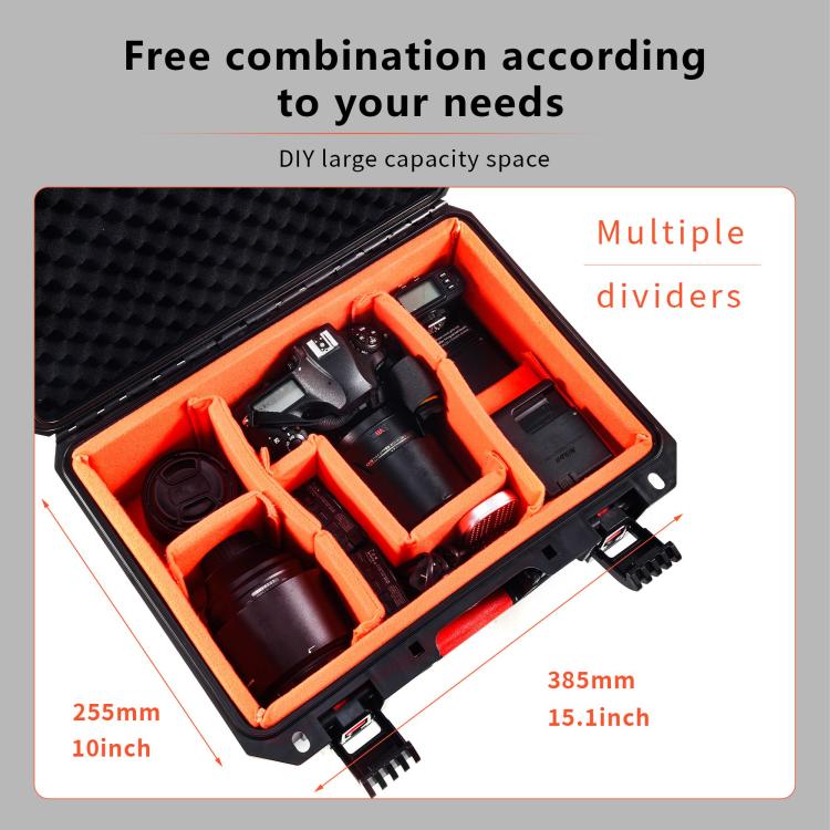 STARTRC Waterproof PP Suitcase Storage Box for Canon / Fujifilm / Nikon 1 Camera 2 Lenses