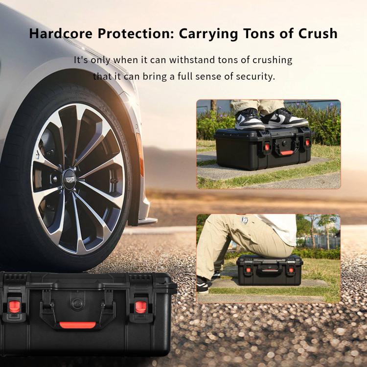 STARTRC Waterproof PP Suitcase Storage Box for Canon / Fujifilm / Nikon 1 Camera 2 Lenses