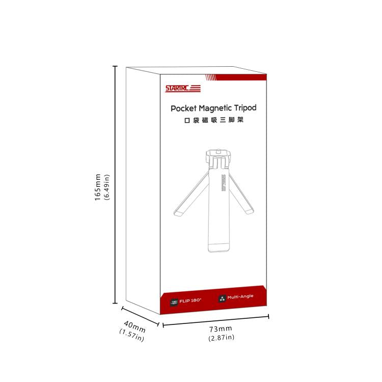 STARTRC Pocket-Size Foldable Magnetic Tripod for GoPro, DJI, Insta360 Action Cameras, DJI Pocket Series