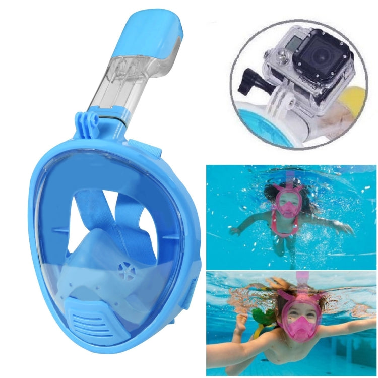 Kids Diving Equipment Full Face Design Snorkel Mask for GoPro, Insta360, DJI and Other Action Cameras, Kids, Kids Style