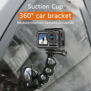 Suction Cup Jaws Flex Clamp Mount for GoPro, Insta360, DJI and Other Action Cameras, Jaws Flex Clamp