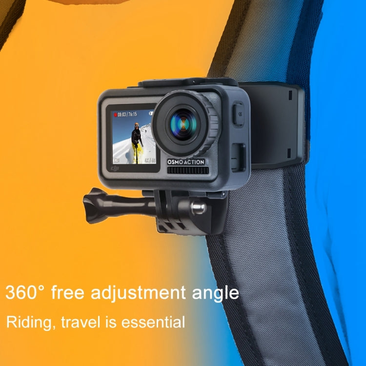 RUIGPRO 360 Degree Rotation Backpack Rec-Mounts Clip Clamp Mount with Screw for GoPro, Insta360, DJI and Other Action Cameras, 360 Degree Rotation Clip