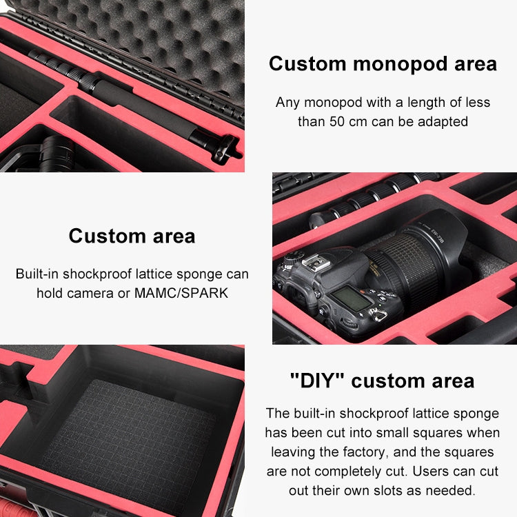 PGYTECH P-RH-001 Shockproof Waterproof Explosion-proof Hard Box Carrying Case for DJI Ronin-S, Size: 63.4x50.3cm, P-RH-001 For DJI Ronin-S